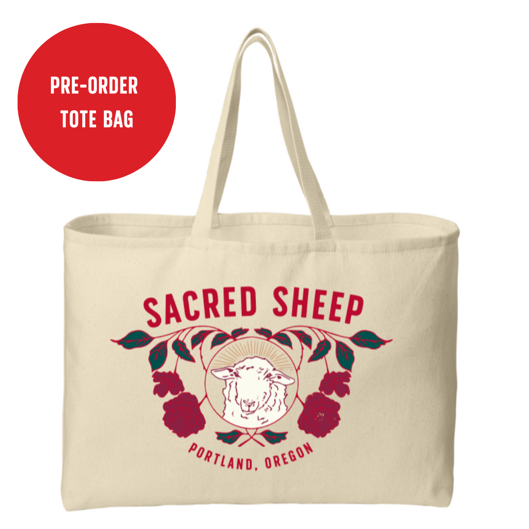 Sacred Sheep 2024 JUMBO Tote Bag (PREORDER)