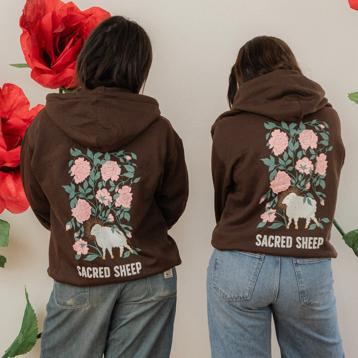 2026 Ram & Roses Zip-Up Hooded Sweatshirt